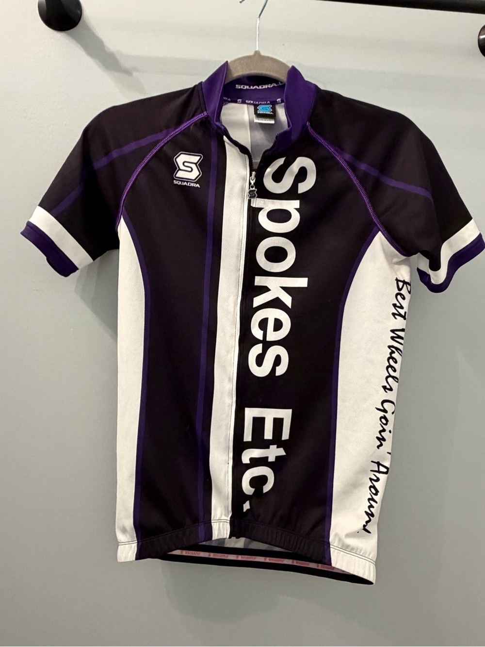 Women’s Cycling Jersey — Black, white, & Purple